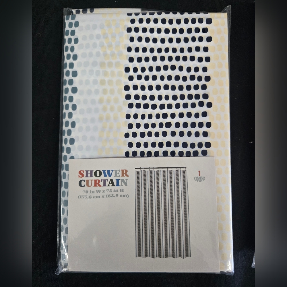 Target Bullseye Polka Dot Shower Curtain 70x72 Inches